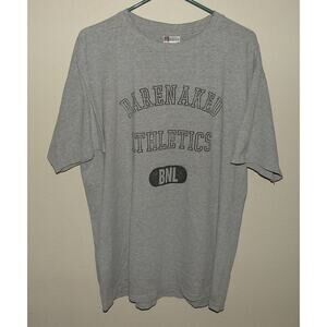 Vtg 90’s Bare Naked Ladies Athletics BNL Men’s XL SS T Shirt Gray King Fashions